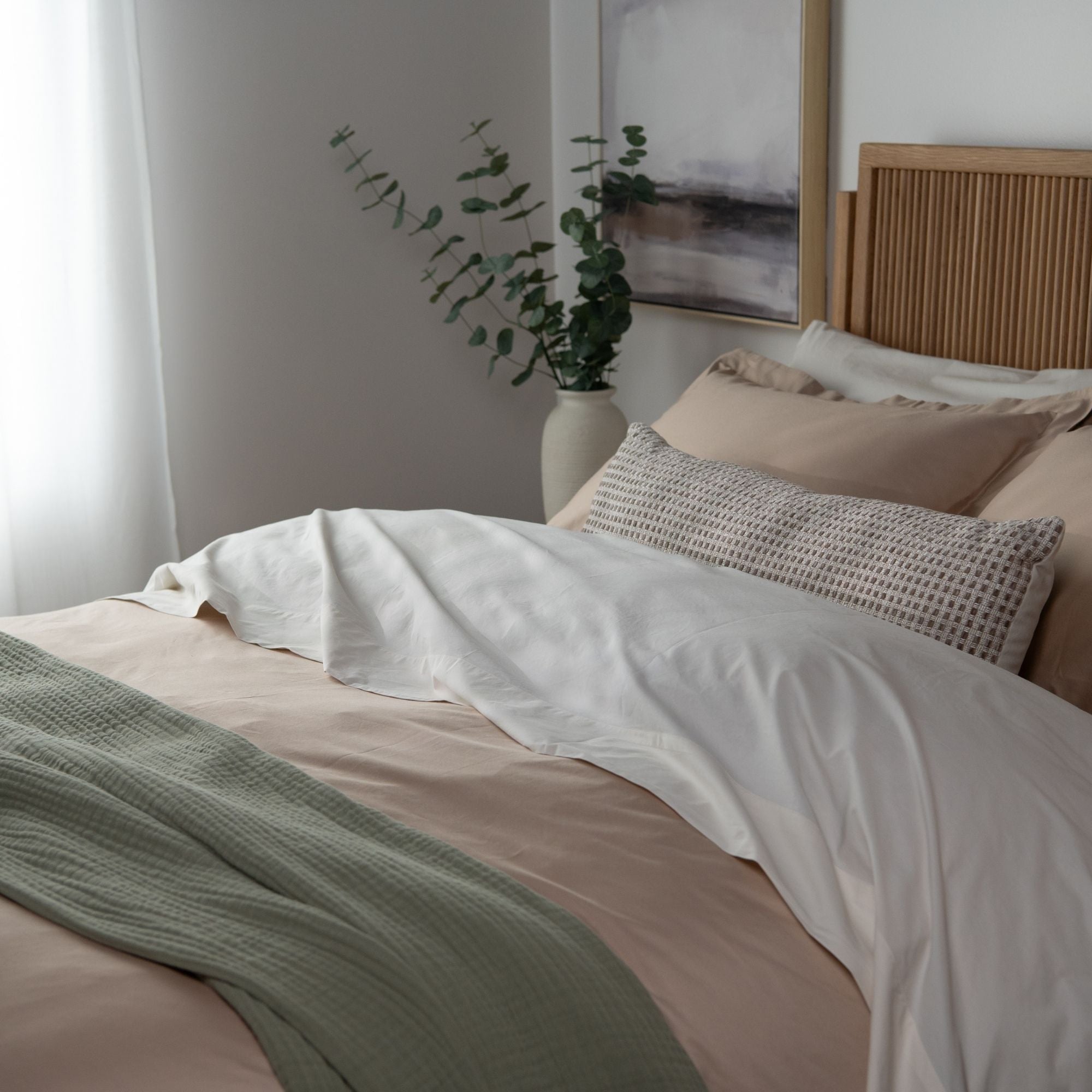 Organic Cotton Sateen Duvet Cover & Shams