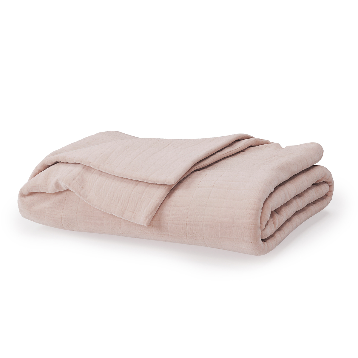 Folded blanket against a white background #color_petal