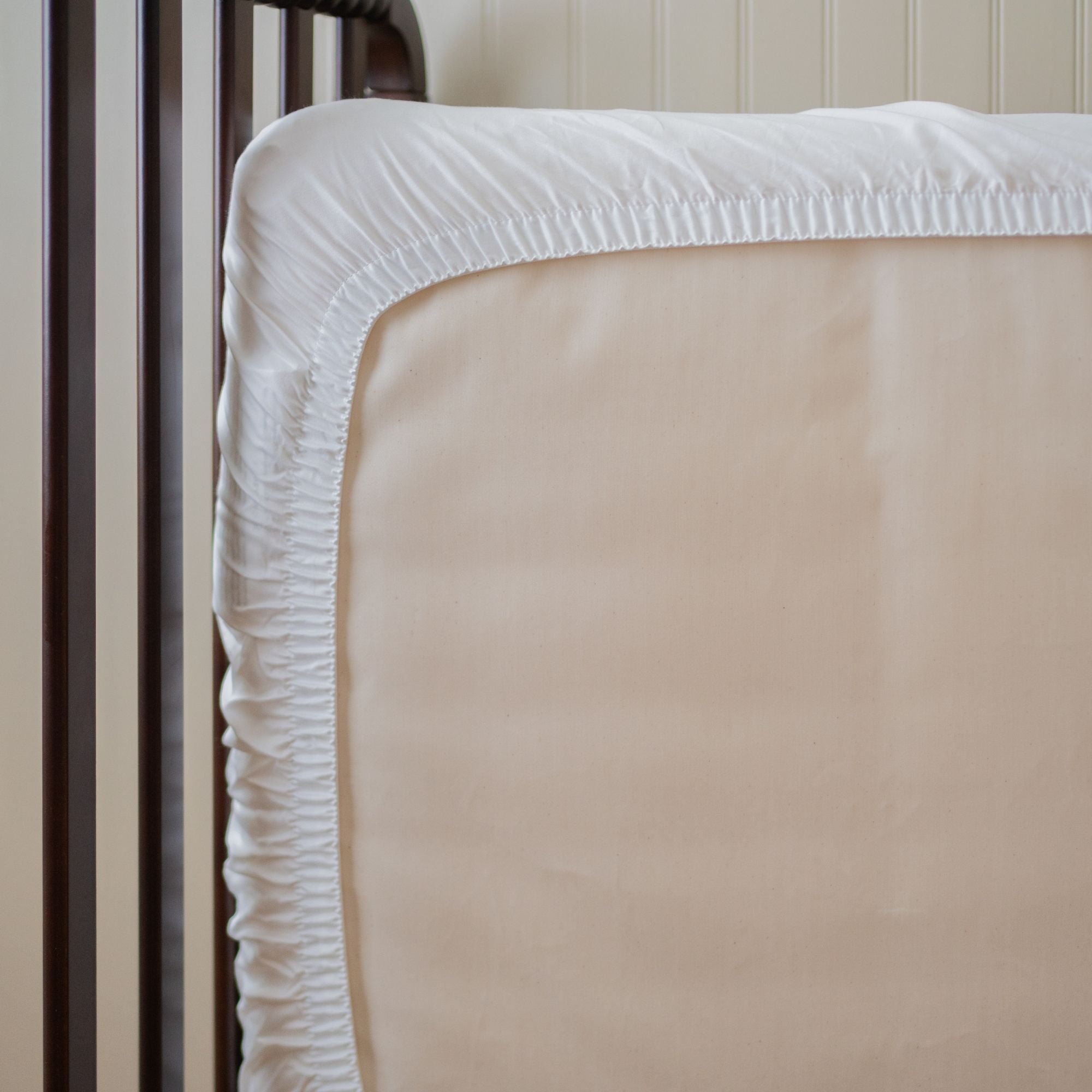 Waterproof Quilted Organic Cotton Toddler Mattress Pad (For Crib Size Mattresses)