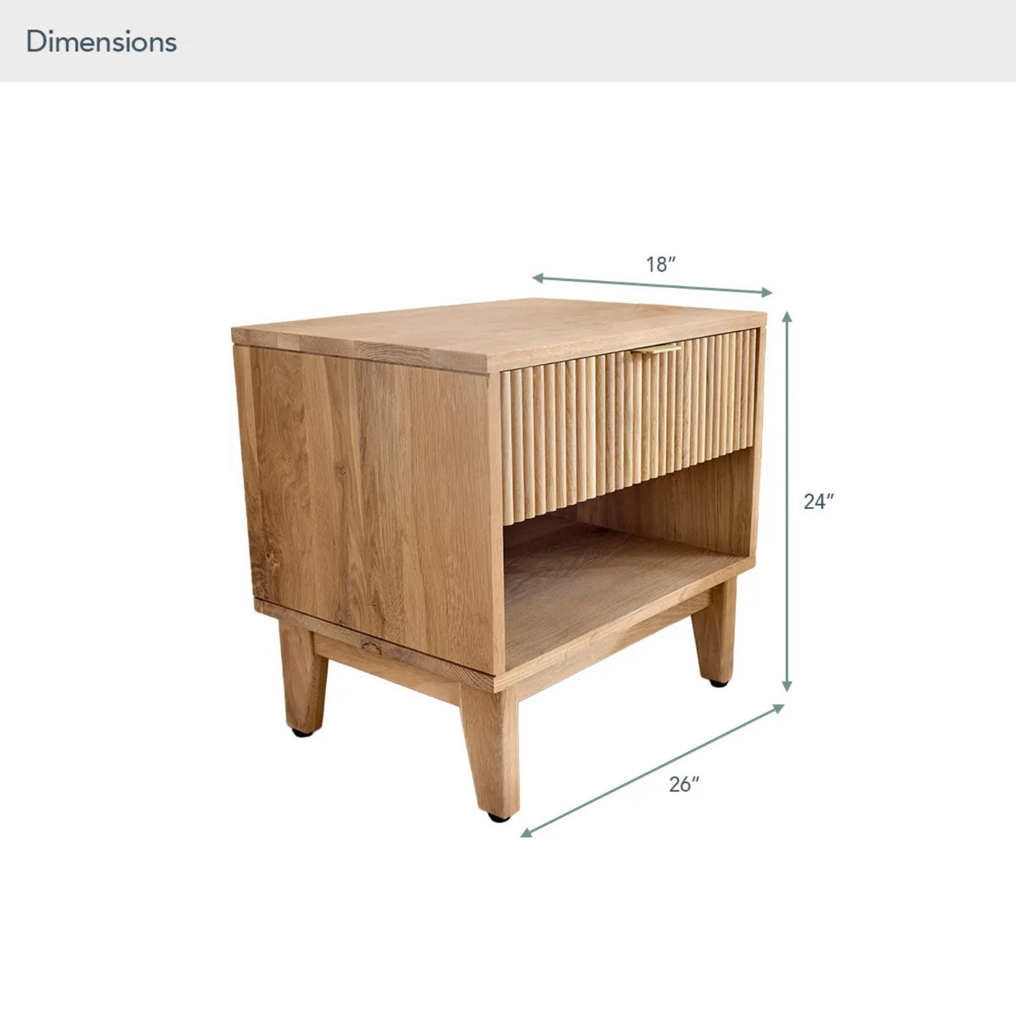 Adelano FSC®-Certified White Oak Nightstand