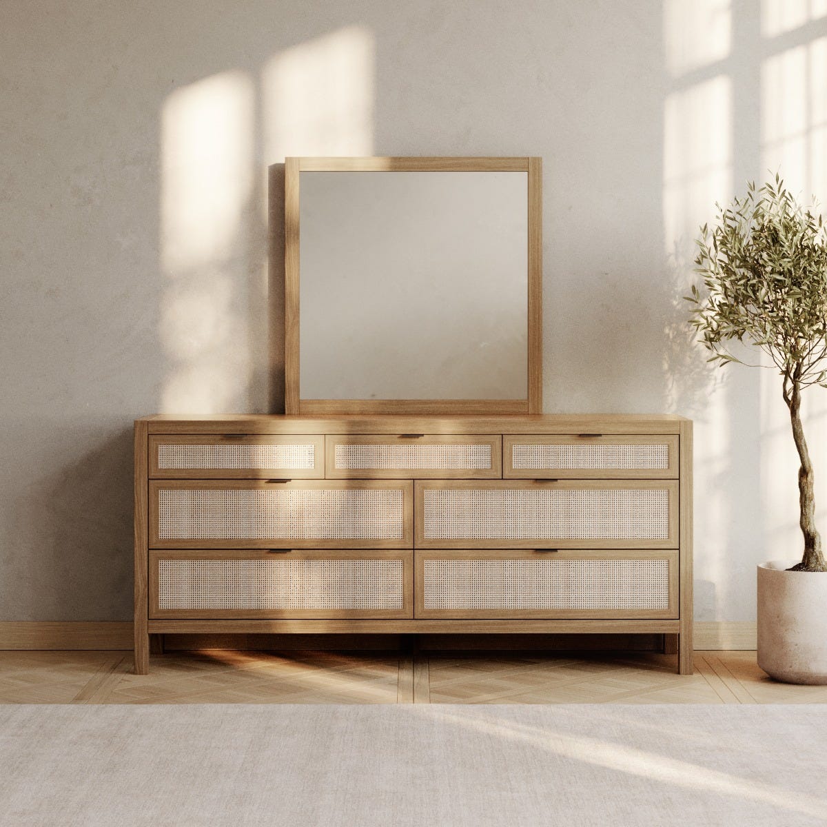 Arienzo FSC®-Certified White Oak Mirror