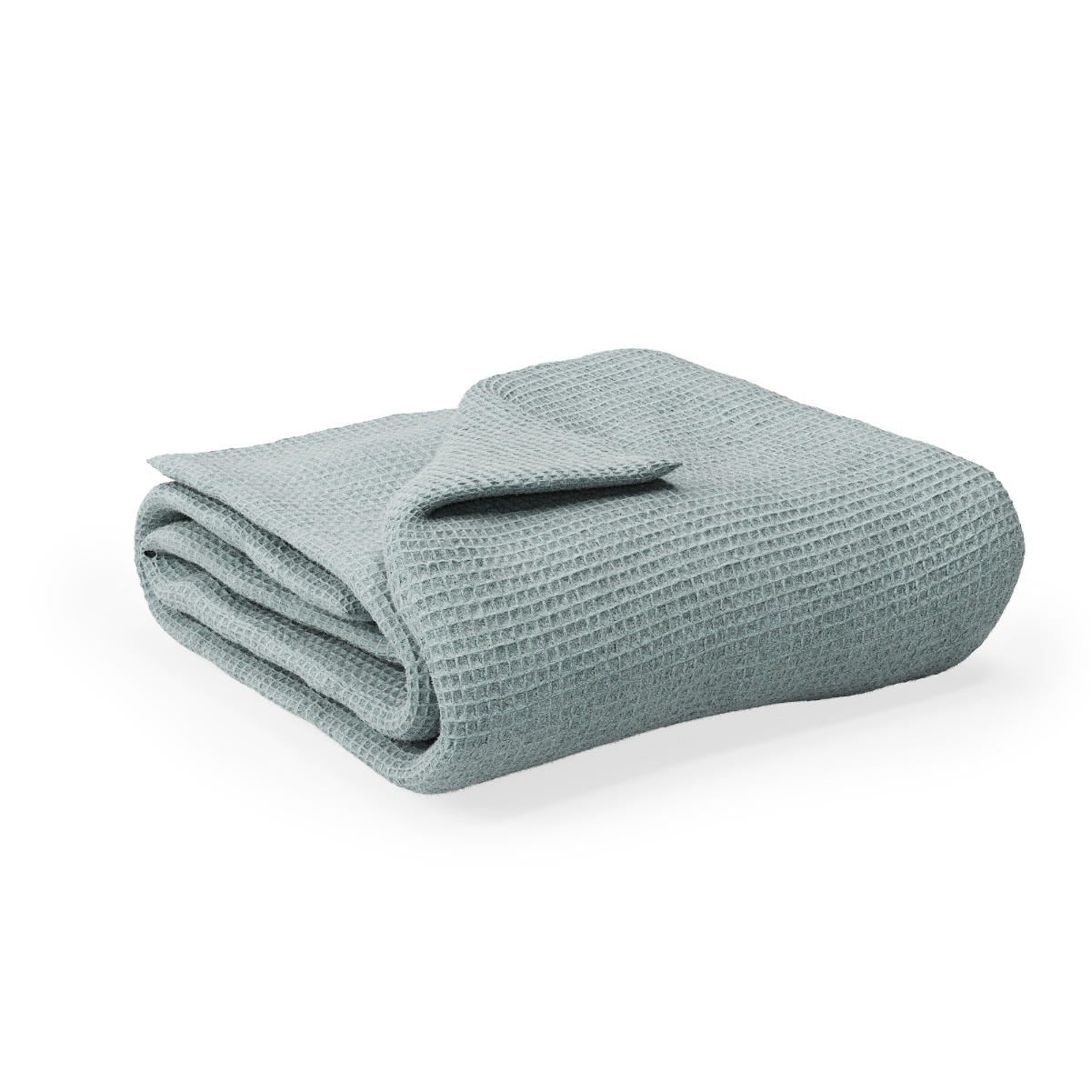 Folded waffle blanket on a white background #color_harbor island