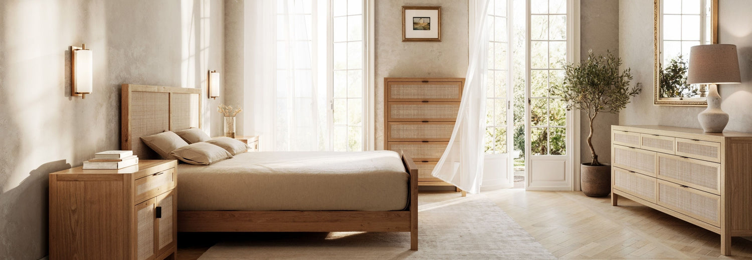 coastal furniture aesthetic bedroom