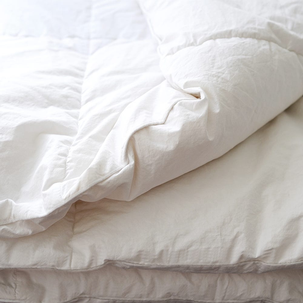Down Duvet Insert/Comforter With Organic Cotton Fabric