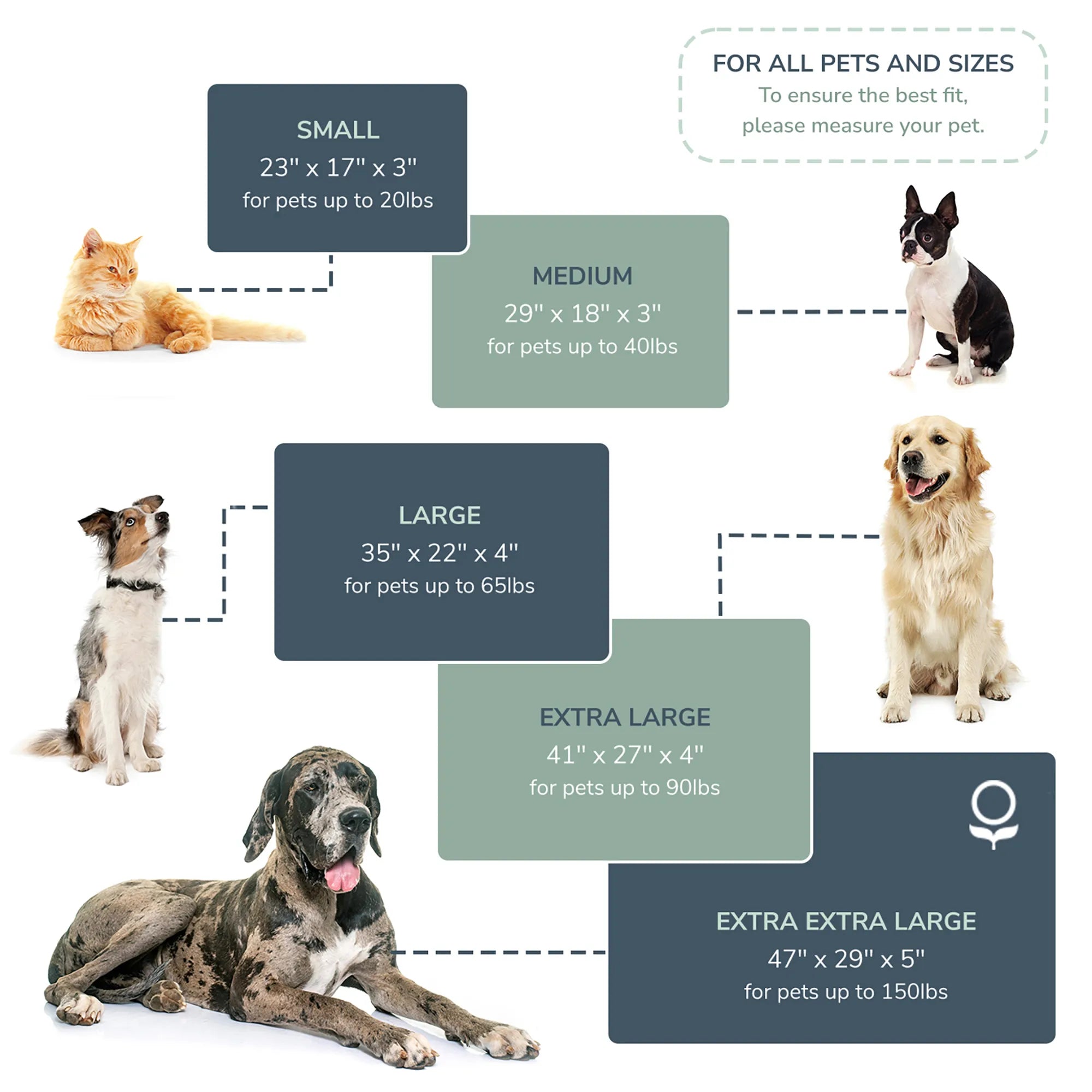 Organic Latex Dog Bed With Waterproof Cover