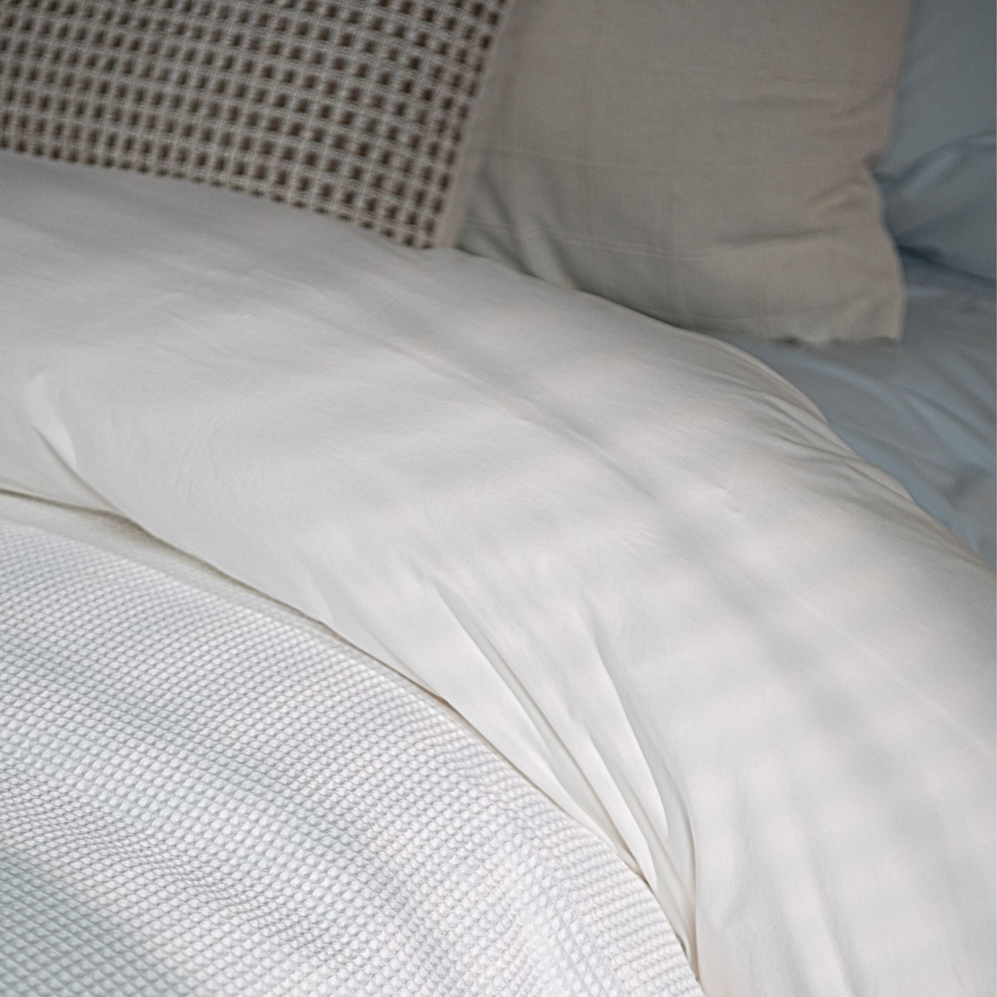 Organic Cotton Percale Duvet Cover & Shams