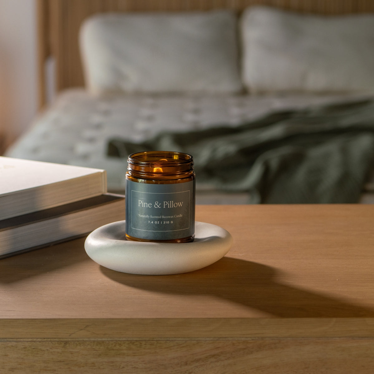 Pine & Pillow Naturally Scented Beeswax Candle