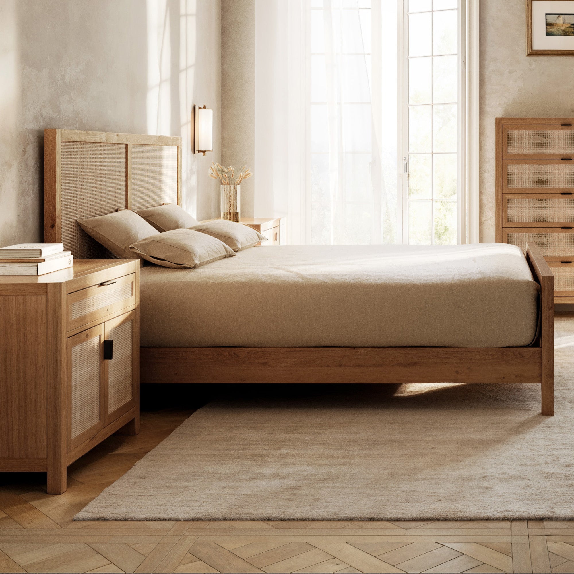 Arienzo FSC®-Certified White Oak Bed Frame