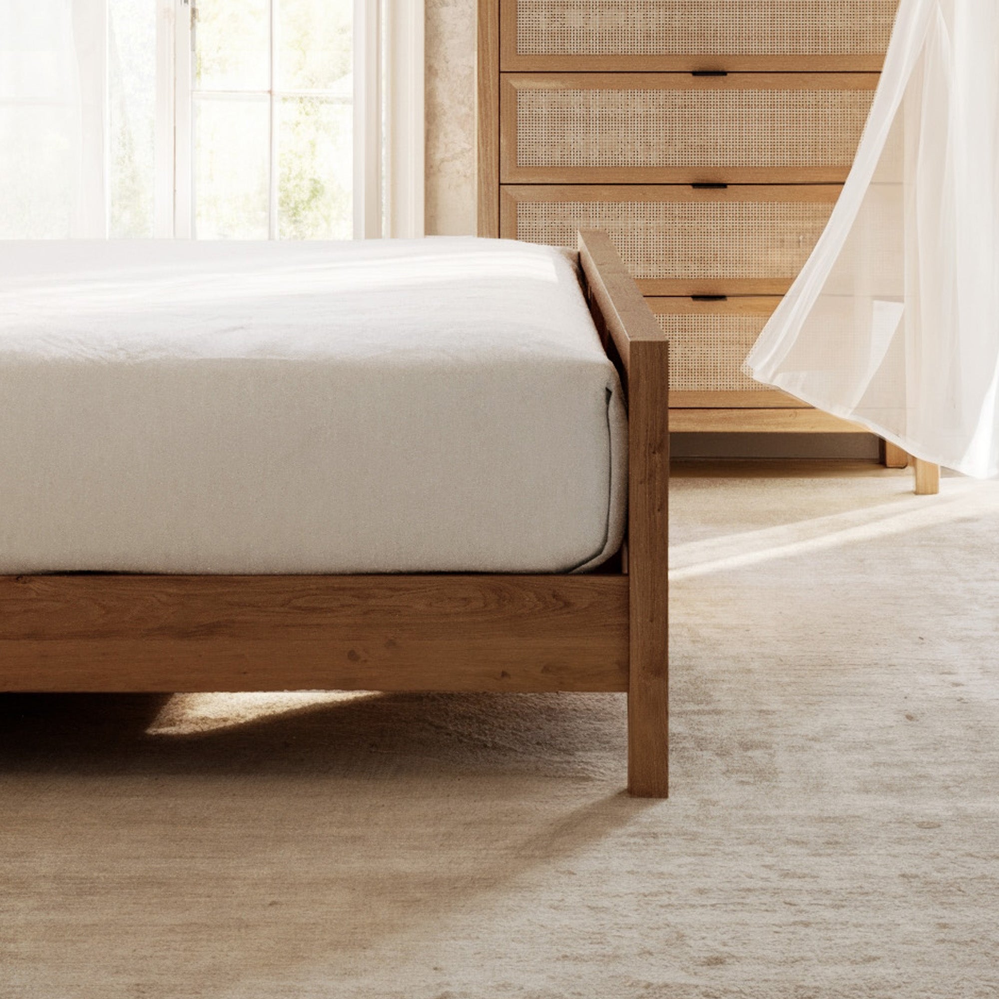 Arienzo FSC®-Certified White Oak Bed Frame