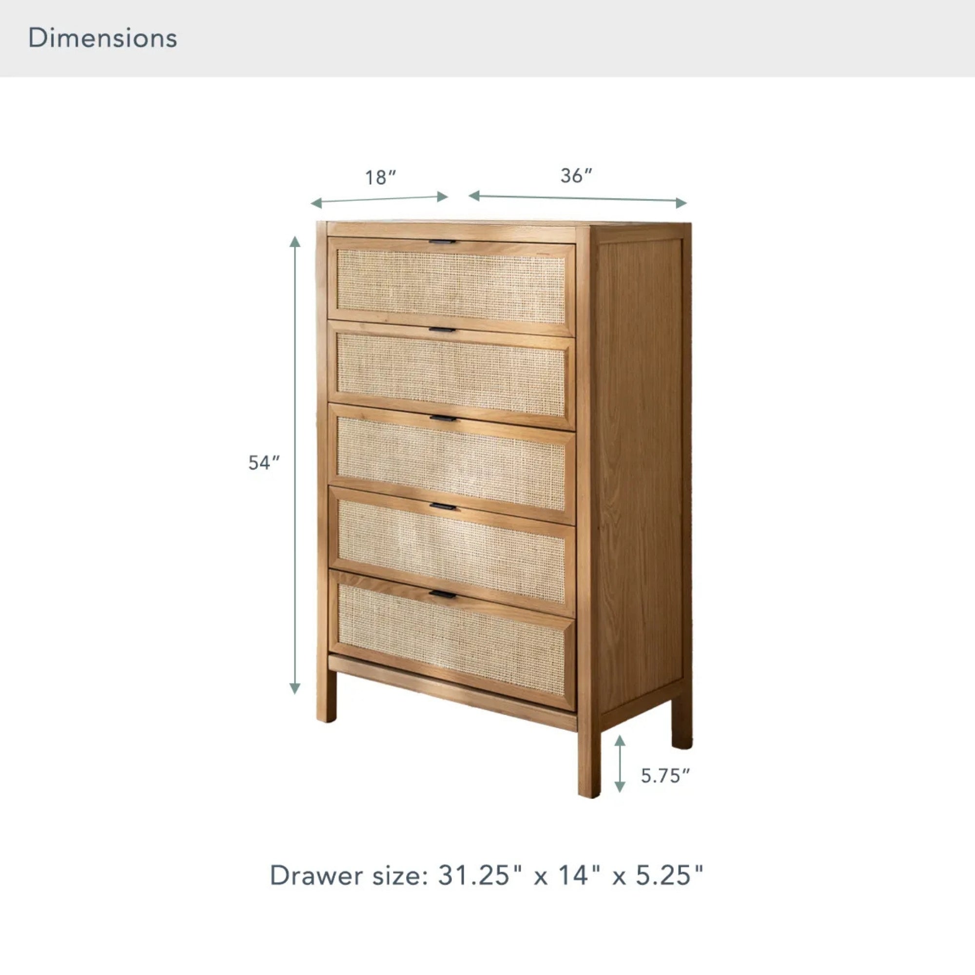 Arienzo FSC®-Certified White Oak Chest of Drawers