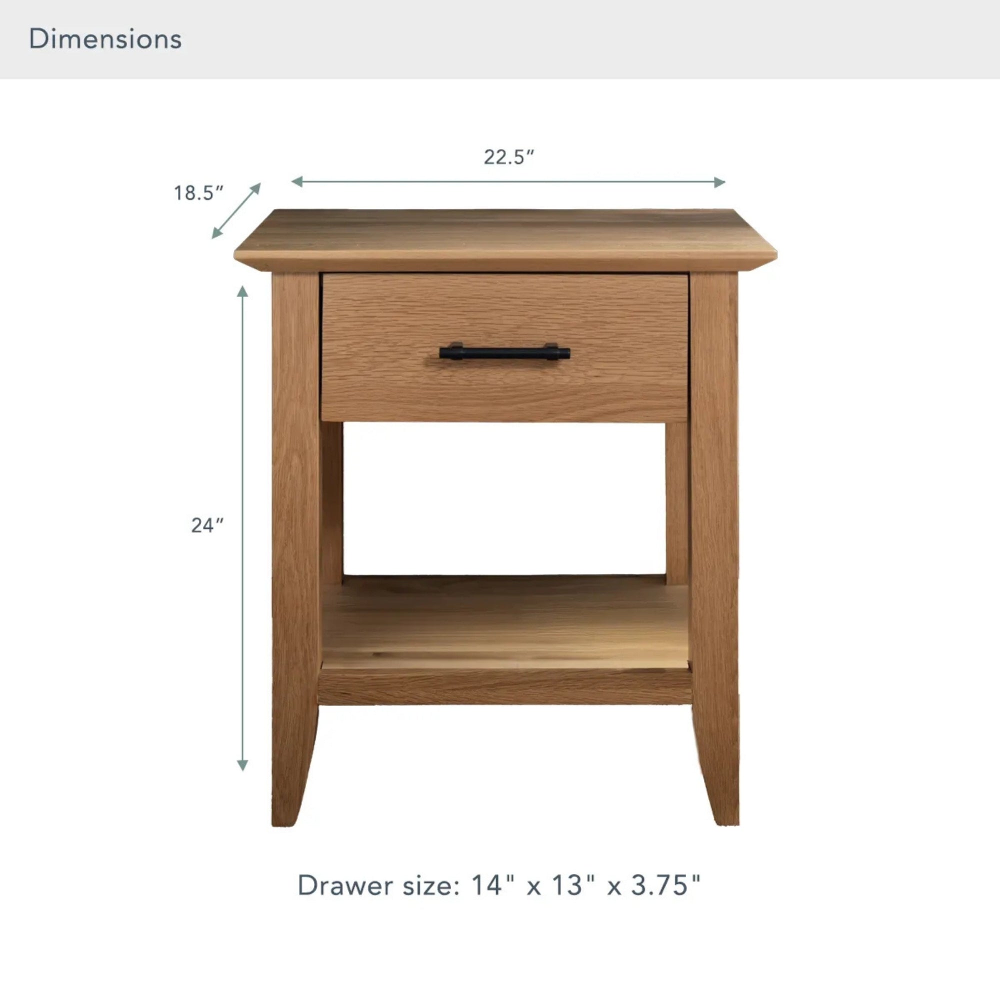 Madera FSC®-Certified White Oak Nightstand