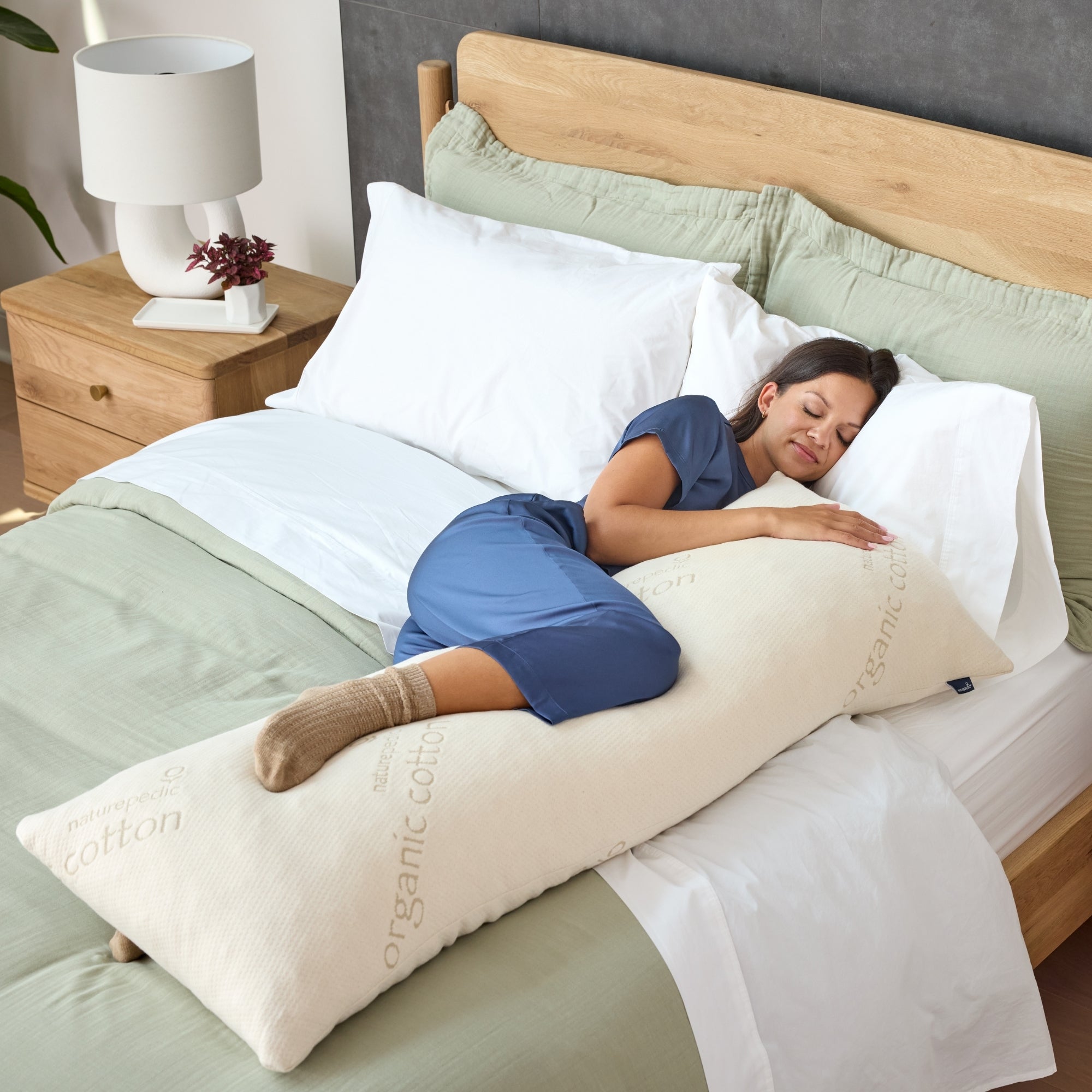 Organic Latex Body Pillow/Pregnancy Pillow