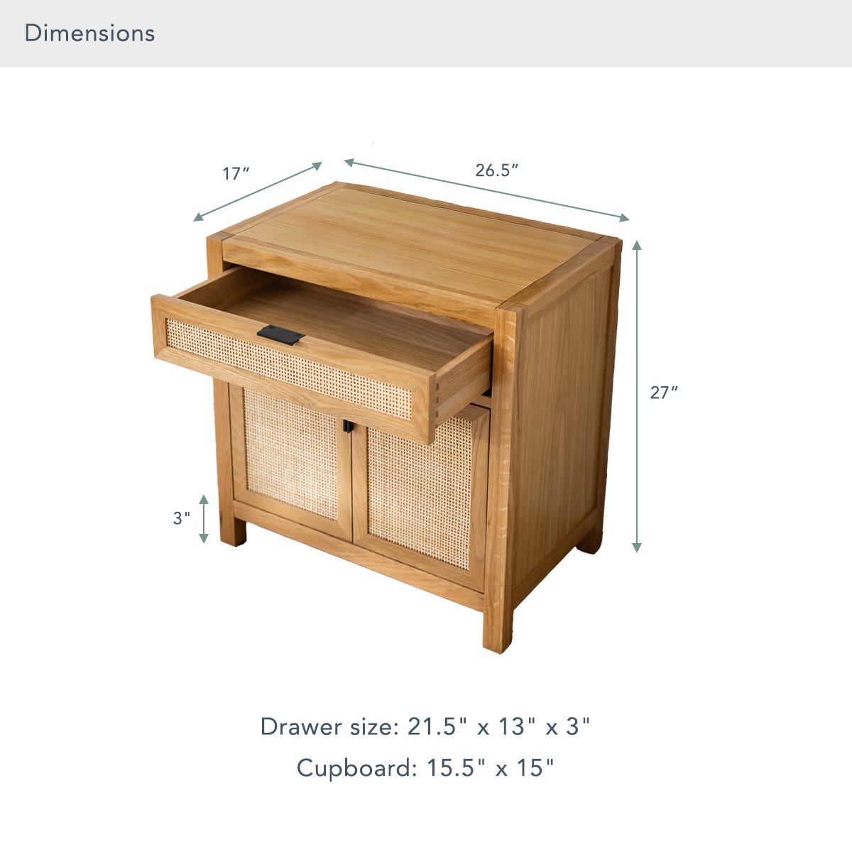 Arienzo FSC®-Certified White Oak Nightstand