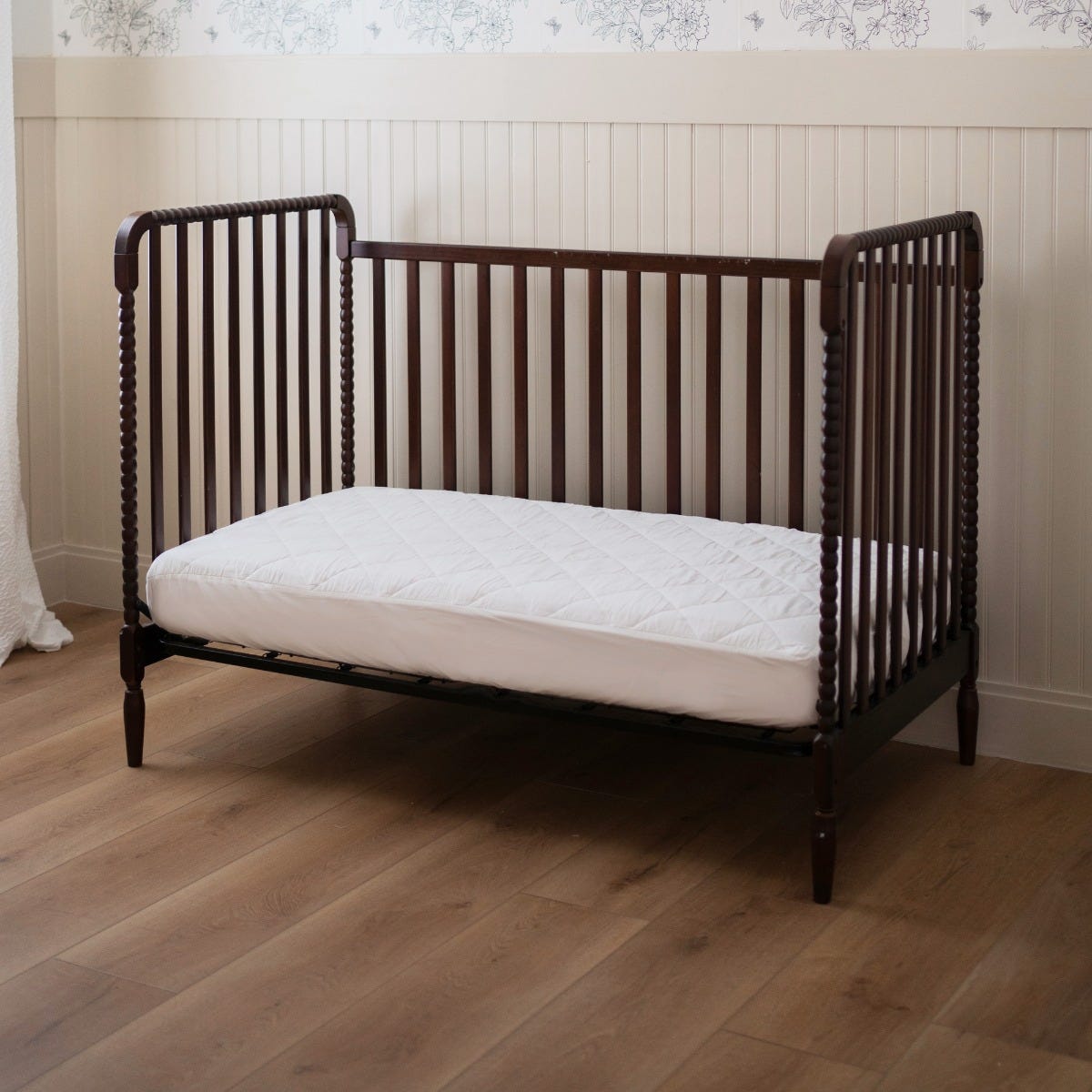Waterproof Quilted Organic Cotton Toddler Mattress Pad (For Crib Size Mattresses)