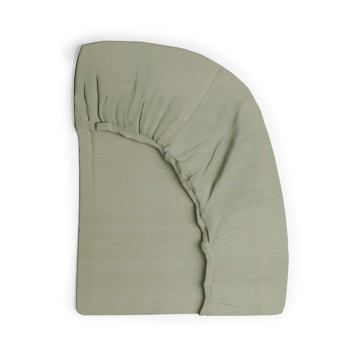Fitted sheet folded against a white background #color_forest canopy